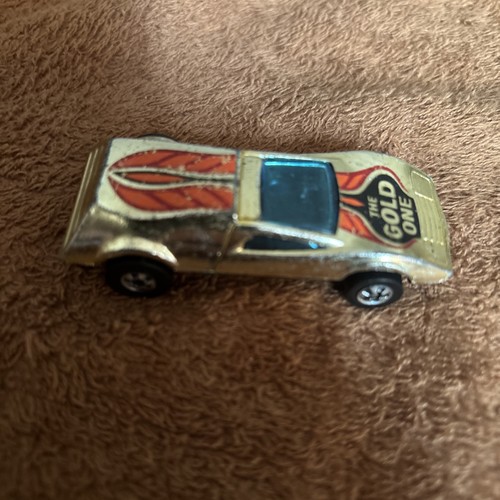 LOOSE 1:64 HOT WHEELS 1977 GOLD CHROME BUZZ -OFF/ HONG KONG BASE - Picture 3 of 10