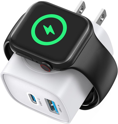 PD 20W USB C Charger Block for Apple Watch,3-In-1 Charging Station with Built-In