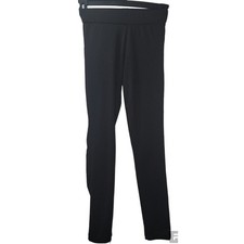 Ambiance Black Leggings High Waist Stretch Casual Size S