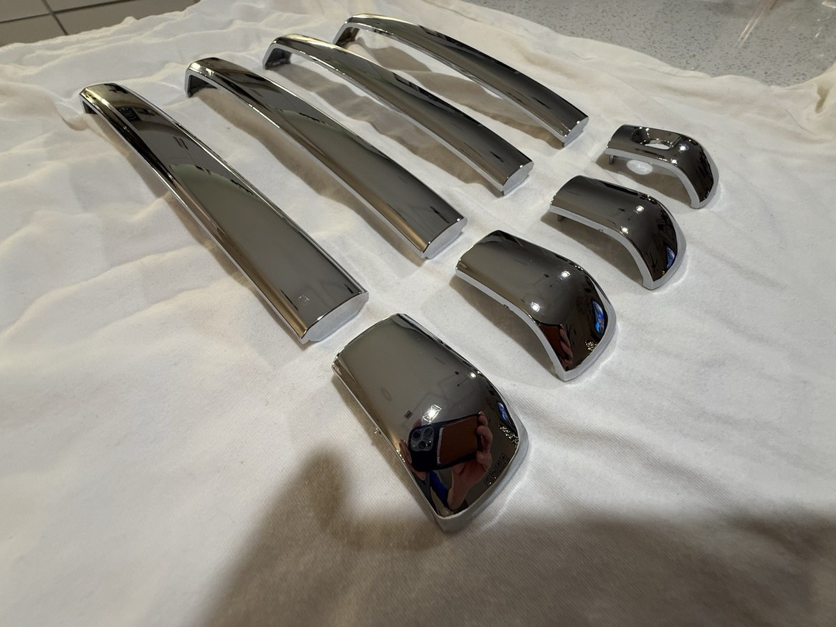 8pc Chrome Door Handle Insert Set for Lexus GX460 2010-2023 - 3M