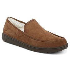 Vionic Gustavo Men's Slippers, Toffee Suede, US 9 M