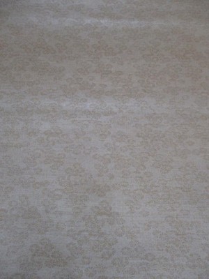 Vtg 70s 80s Albert Van Luit Kiko Texture Tan Gold Shiny Floral Print Wallpaper