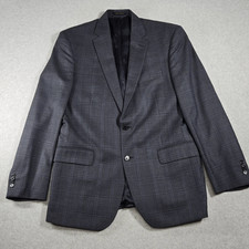 Brooks Brothers sport Coat Silk Wool 42 L windowpayne Plaid Blazer