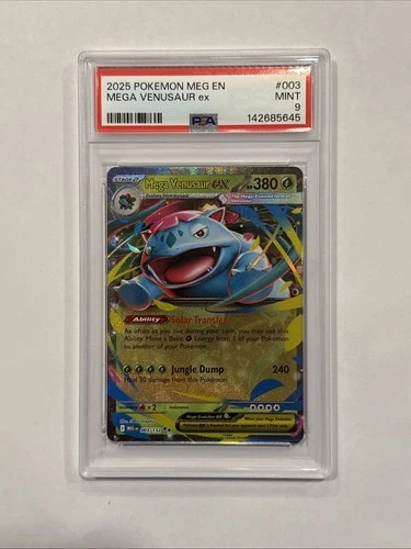 2025 POKEMON MEG EN-MEGA EVOLUTION #003 MEGA VENUSAUR EX PSA 9