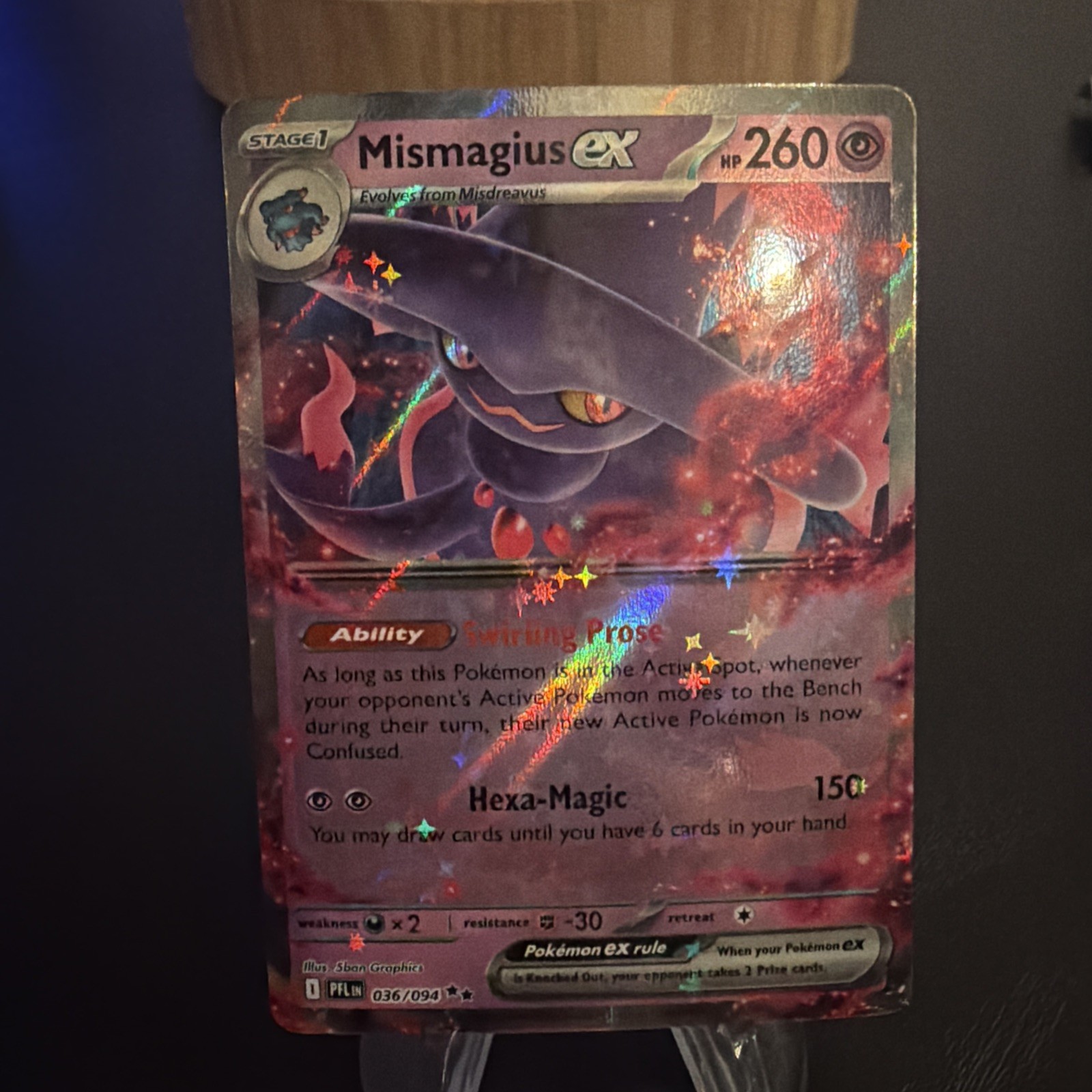 Mismagius ex 036/094 Double Rare Phantasmal Flames Near Mint