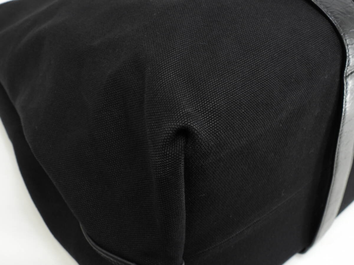 Bottega Veneta Large Intrecciato Tote Bag Black Leather & Cotton thumbnail 8