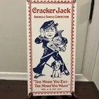 Ande Rooney Porcelain Enamel Vintage Cracker Jack Advertising Sign 12x6
