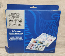 Winsor Newton Cotman Water Colours Color Watercolor 10 Piece Palette Set New