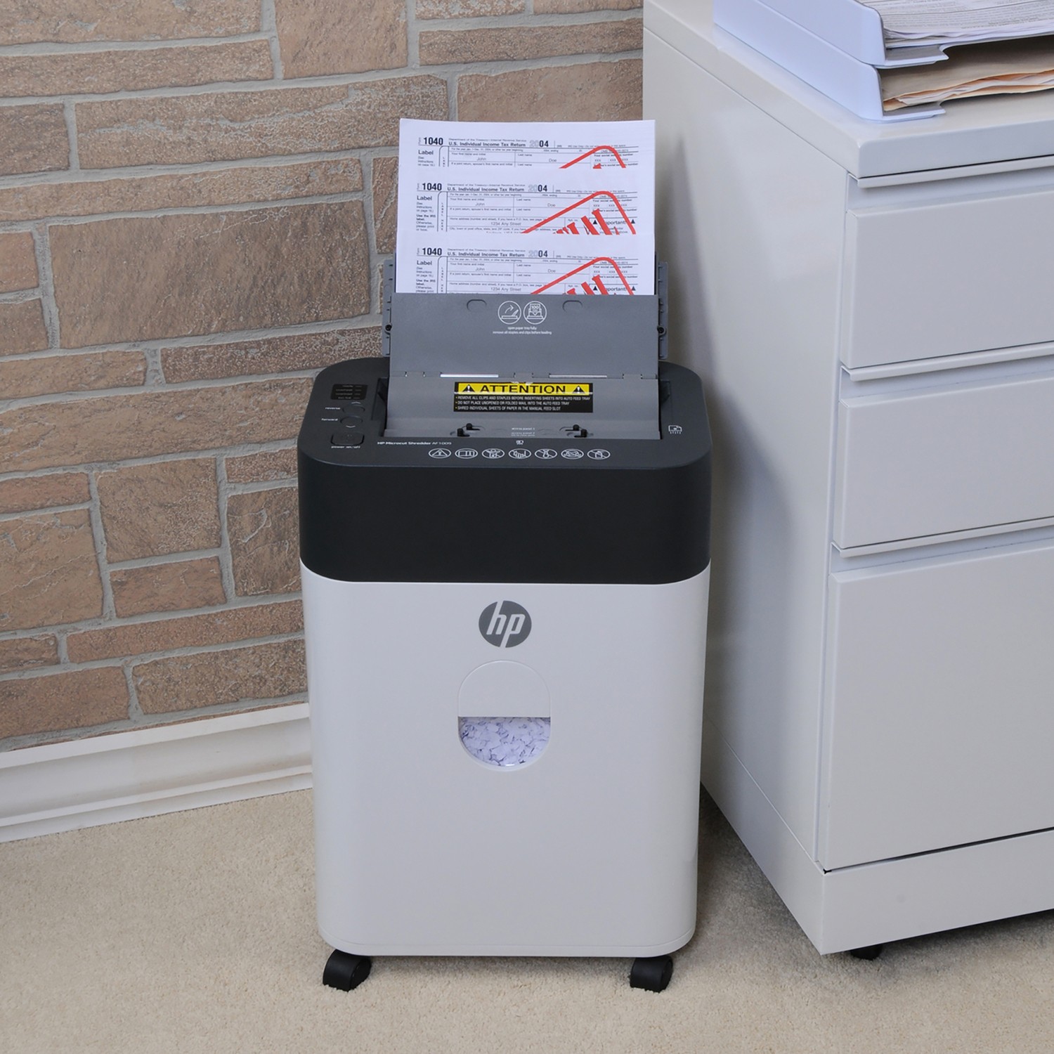 HP&reg; HP-AF1009 Micro-Cut Shredder with Automatic Sheet Feeding