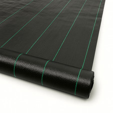 Weed Control Fabric Heavy Duty Ground Cover Membrane Fabric Yuzet 2m x 25m Roll