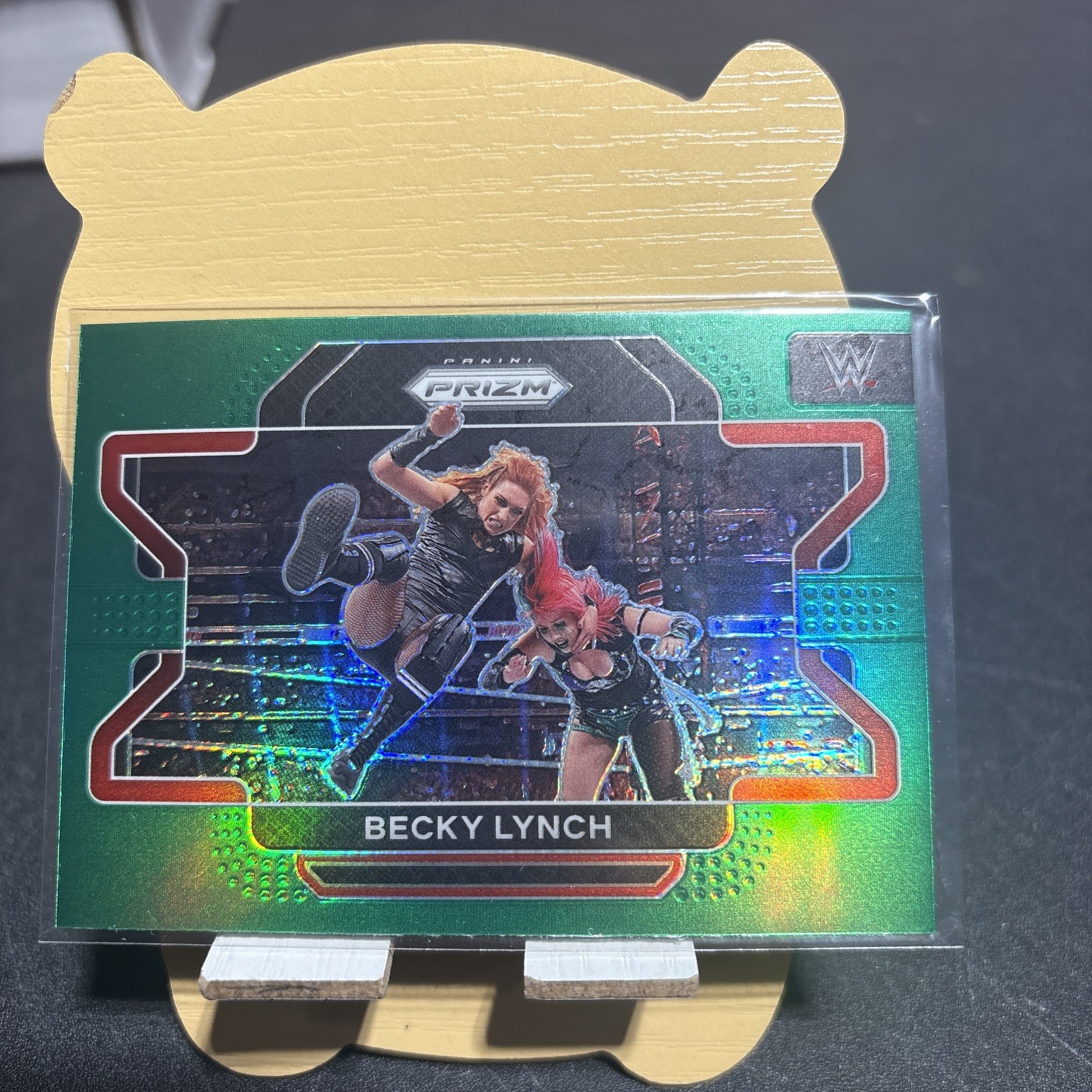 2022 Panini Prizm WWE Becky Lynch #97 Green SP Parallel