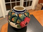 Royal Copenhagen Denmark Aluminia Faience Vase w/Hand-Painted Flowers #491/822 — photo 5