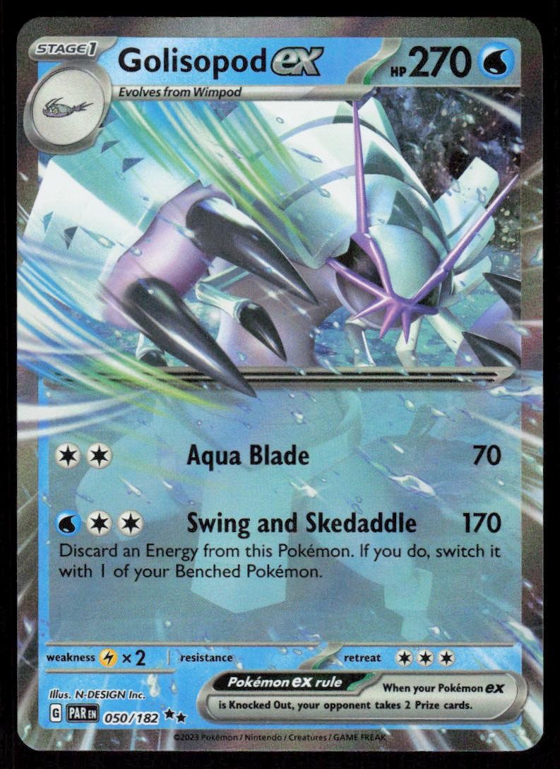 Golisopod ex 050/182 Ultra Rare Pokemon Paradox Rift NM