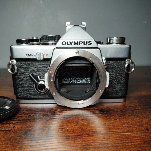 Olympus OM-2n MD 35mm SLR Film Camera with 50mm f1.8 Lens and manuals . VGC - Picture 12 of 14