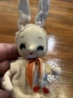 Vintage Made In Japan Bunny Rabbit Shelf Sitter Felt Doll Easter Decoration — photo 3
