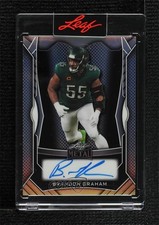 2025 Leaf Metal Web Exclusive Silver Prismatic 14/55 Brandon Graham Auto 2h5