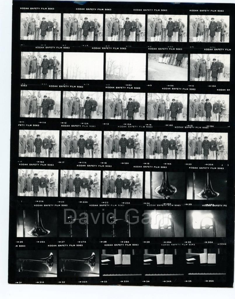 '79 Ron Carter Art Farmer J.J Johnson Hubert Laws Gahr Contact Sheet Photo C476