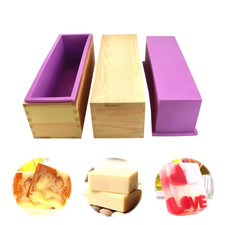 Silicone Soap Mold For DIY Handmade Soap Making Rectangle Shape Molds Durable UK