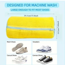 Shoe Washing Machine Bag, Laundry Shoe Bag for Washer and Dryer, Sneaker Washing