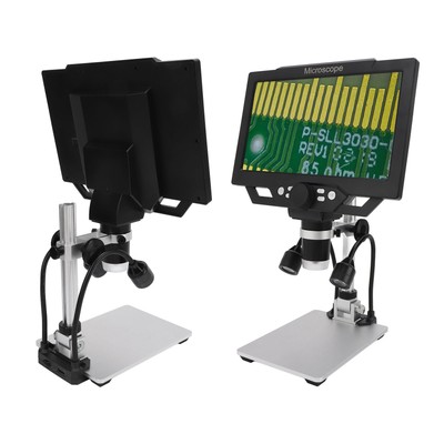 9in LCD Digital Microscope 12MP 1600X Magnification 1080P Coin Microscope Ma Hot
