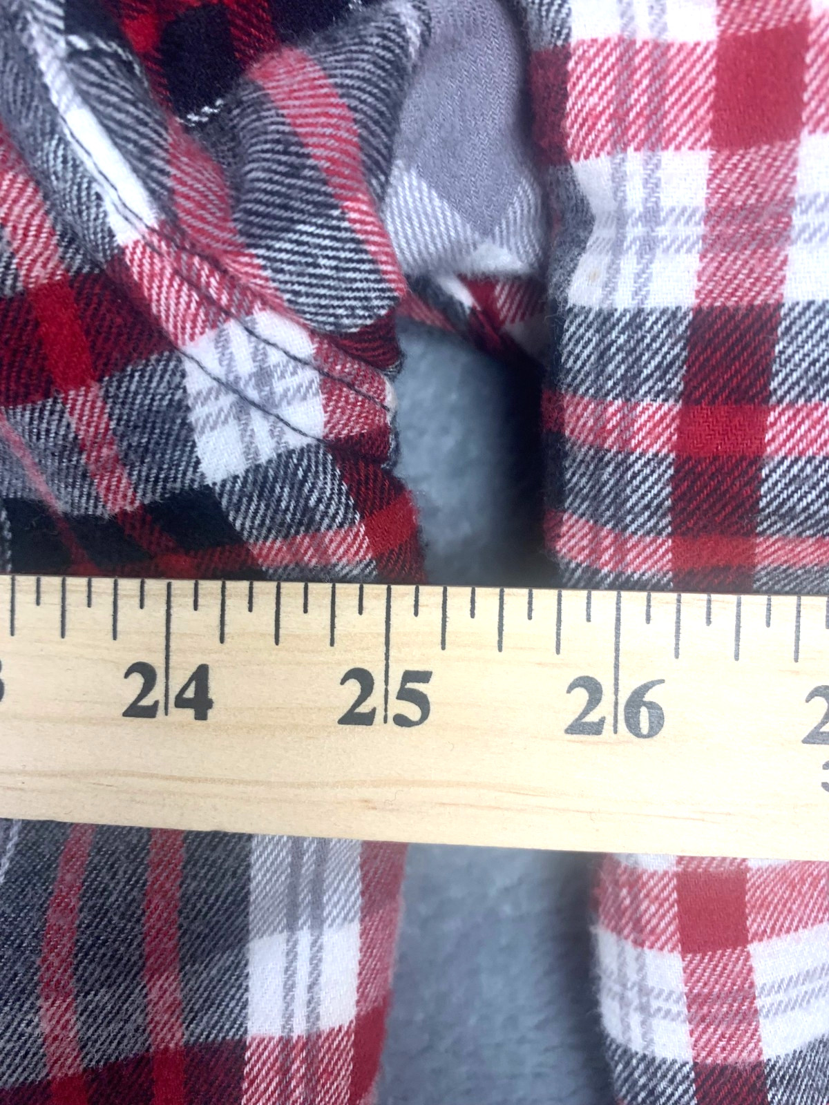 Red Head Brand Co Sherpa Lined Flannel Shirt Jacket Large Red Gray Plaid thumbnail 9