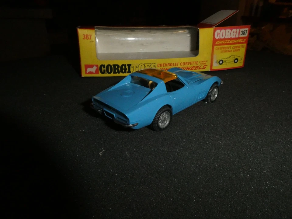 Corgi 387 Chevrolet Corvette Sting Ray 70ies 1/43 Top Restauriert in Repro Box - Bild 4 von 4