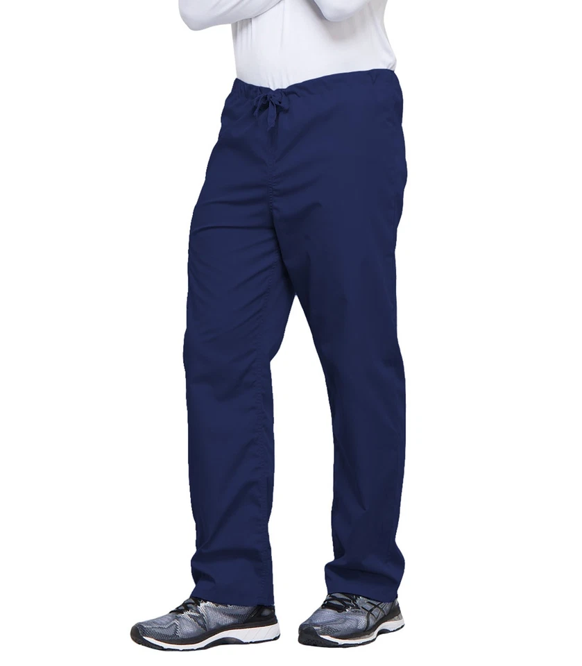 Scrubs Cherokee Workwear Men's Drawstring Cargo Pant Short 4100S NAVW Navy - Image 4 of 4