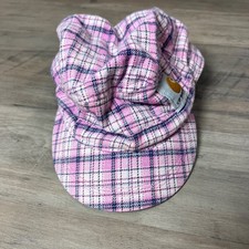 Carhartt Pink Plaid Childs Cap With Brim - 100 Cotton Adjustable Hat