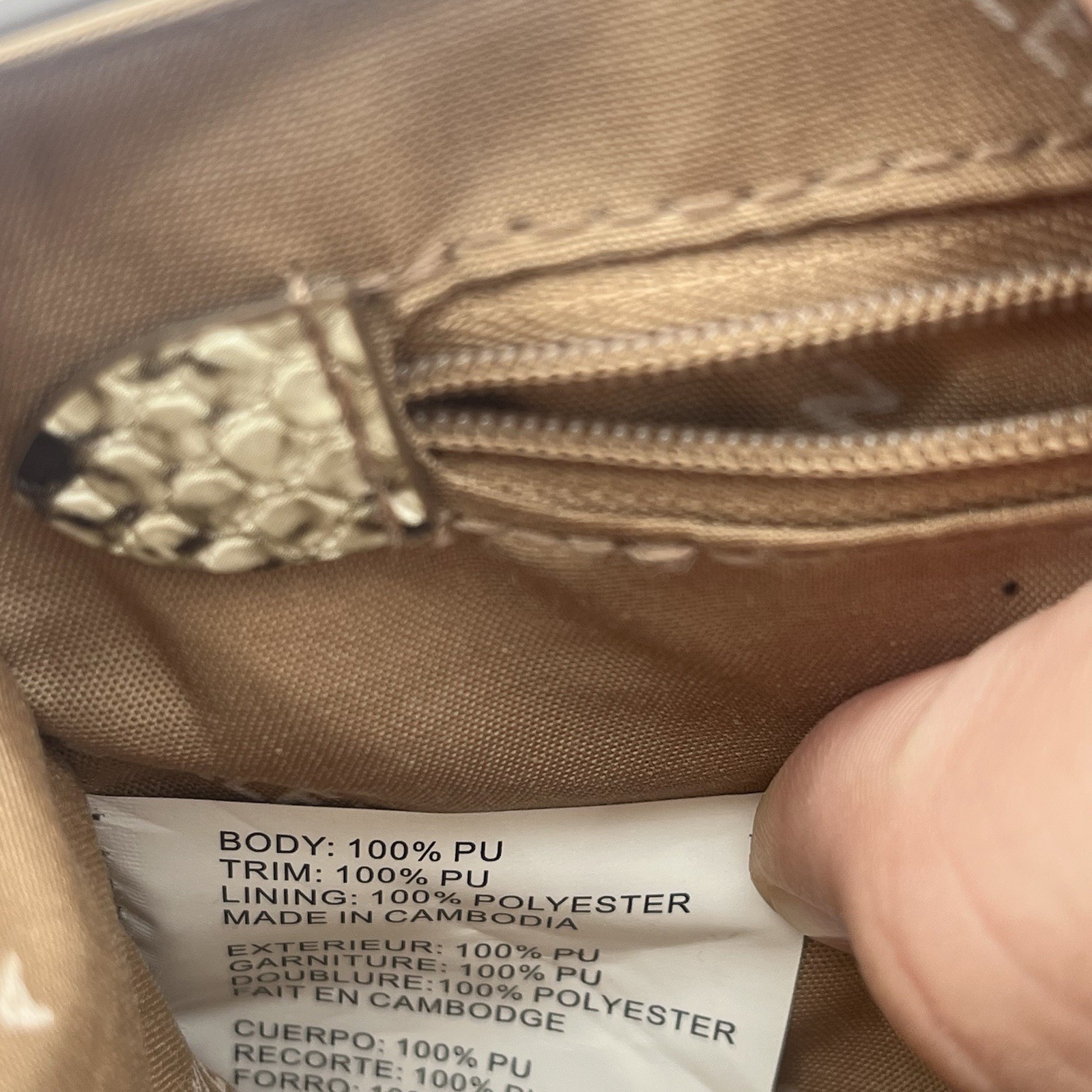 Anne Klein Python Snake Handbag Crossbody Purse R… - image 5