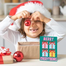 Neon Christmas Cards – Set of 24 Boxed Christmas Cards with Envelopes – 6 Bri...