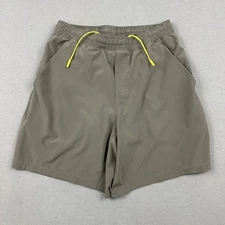 Lululemon Pace Breaker Shorts Men Medium Grey Green Neon Lined Athletic  M