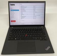 Lenovo ThinkPad T14s Gen 3 14" i5-1240P 16GB RAM - 256GB NVMe - Black Grade B UK