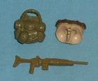 G.I. GI JOE gijoe RECONDO WAIST body part + WEAPONS LOT gun backpack FREE SHIP