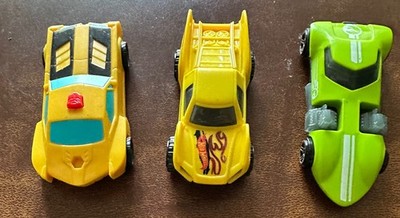 Lot of 3 Cars: Diecast Baja & Twin Mill, and Transformer Bumblebee Plastic