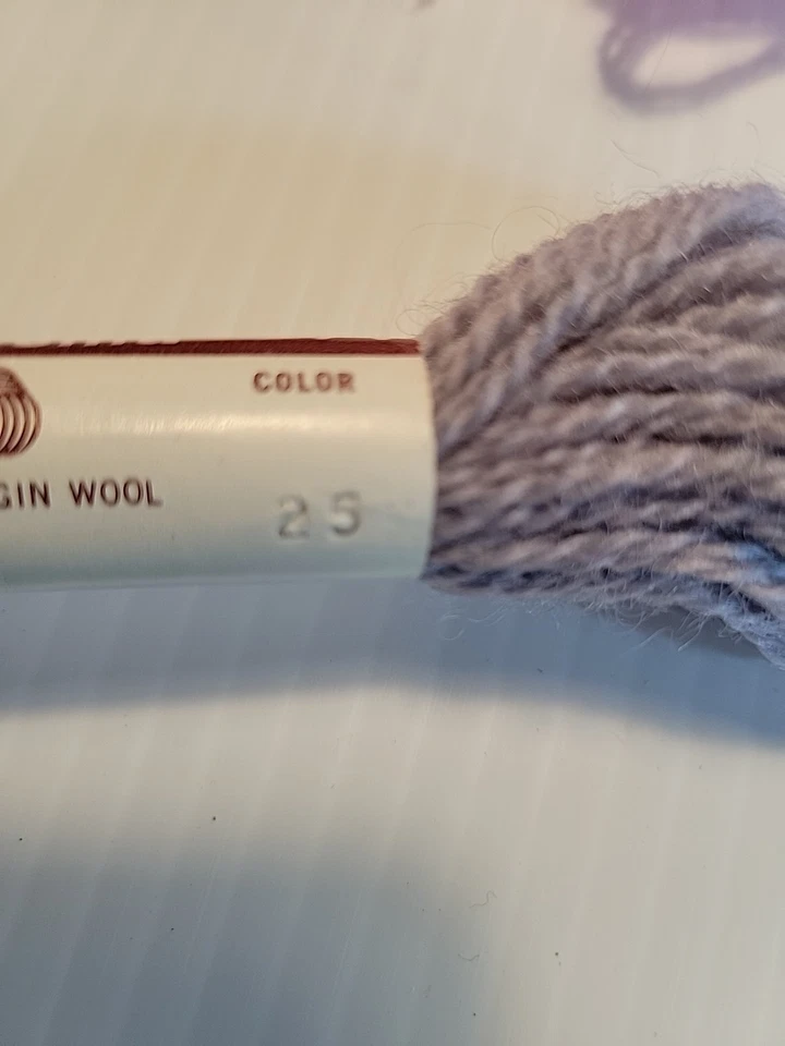 14 Skeins Vintage Bucilla Needlepoint  Crewel Wool Persian Type Yarn 3 Ply 10 Yd - Image 3 of 4