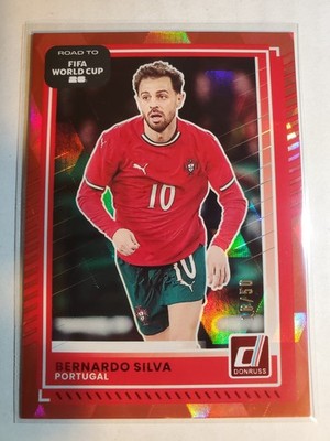 2025-26 Donruss Bernardo Silva /50 Red Cubic Portugal Fifa World Cup