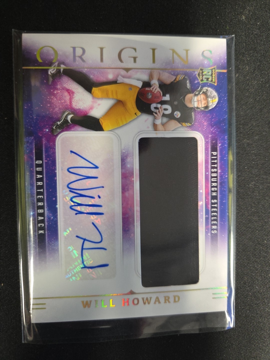 2025 Panini Origins Rookie Will Howard #RJJ-WHD RPA Jumbo Patch Auto RC