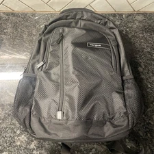 Targus Black Laptop Backpack for 15-17” Computers Travel Padded Bag 