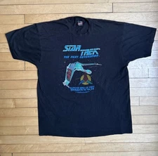 Vintage 1991 Star Trek Next Generation Klingon Bird Of  Prey T-Shirt XL