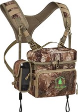 Binocular Harness Chest Pack with Rangefinder Pouch, Bino Harness with Rain Cove