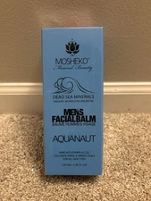NEW Mosheko Men's Facial Balm Aquanaut DEAD SEA MINERALS W/ MOROCCAN ARGAN OIL