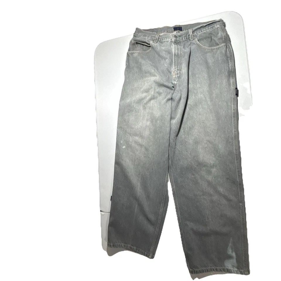 Jeans masculino Tommy Hilfiger Tommy Carpenter 34x32 cinza claro jeans vintage grunge - Imagem 2 de 4