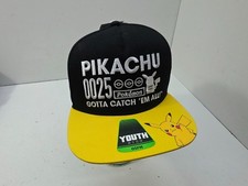 Boys Pok mon Pikachu Snapback Cap Hat Pokemon Youth One Size NWT