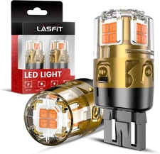 LASFIT 7443 LED Turn Signal Bulbs, Upgraded T20 7441 7444 7440 LED Bulb Amber Ye