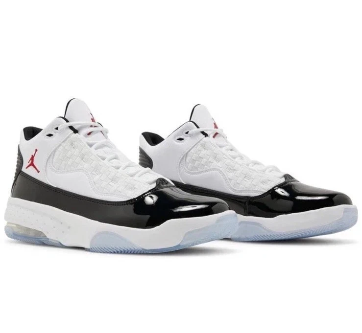 NEW Jordan Max Aura 2 Men's Multi Size White/Gym Red-Black CK6636 102 Fast Ship