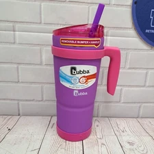 Bubba Envy-S Stainless Steel 32 oz. Tumbler Removable Handle & Bumper Purple 