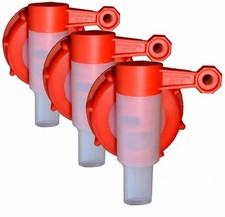 3x FLUXX Dispensing Tap DIN61 For Water & Chemical Containers & Drums 10 to 60