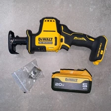 New! DEWALT Atomic 20V Cordless Reciprocating Saw DCS369B + ⚡️5AH Battery DCB205