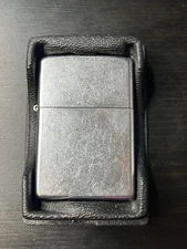 Zippo Lighter Silver Brushed, Chrome Blank - Code B 04 Unfired - On Card