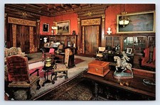 Postcard Henry Morrison Flagler Museum Italian Library Palm Beach Florida FL